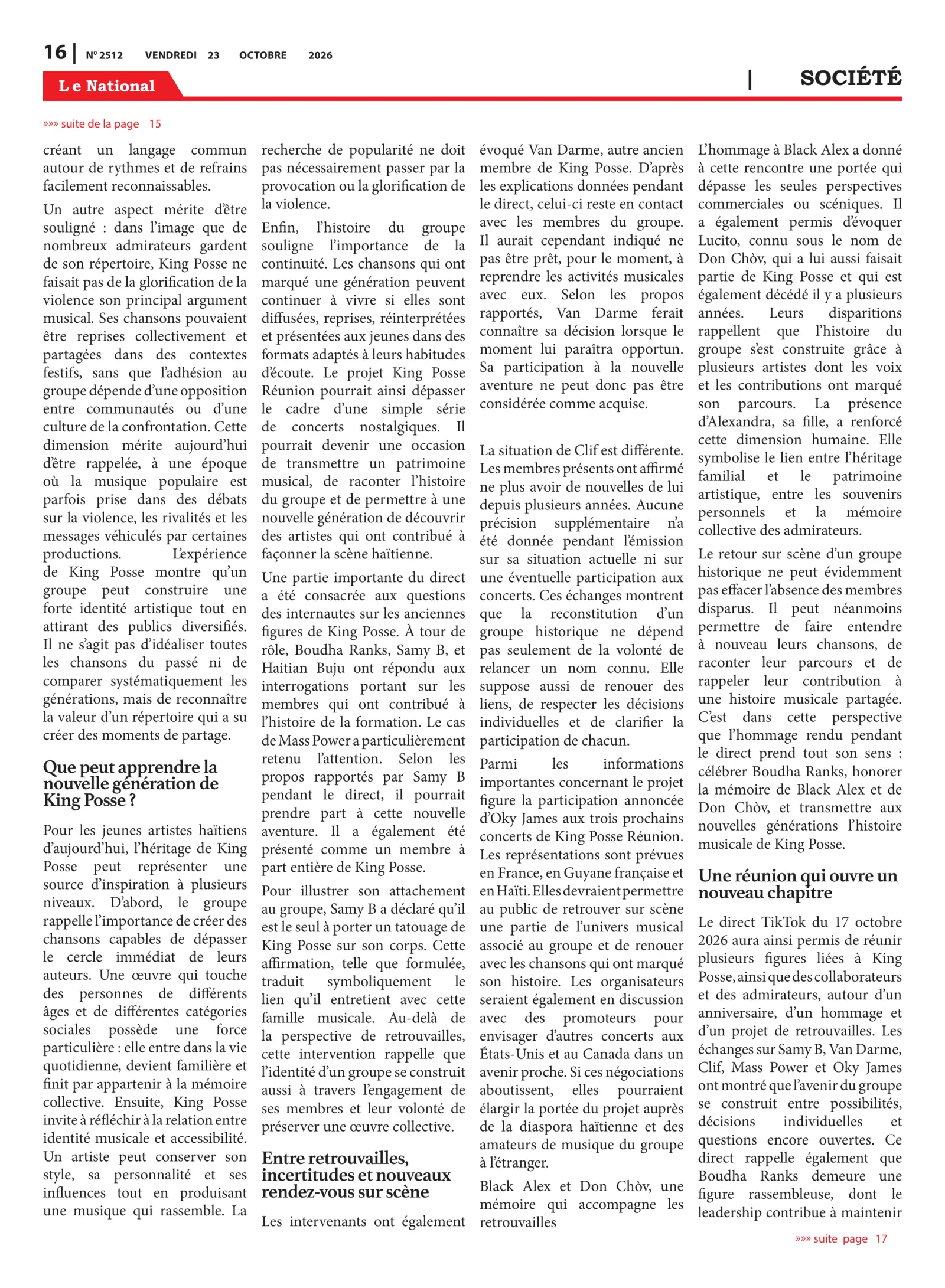 Page 16 de l'édition 2512