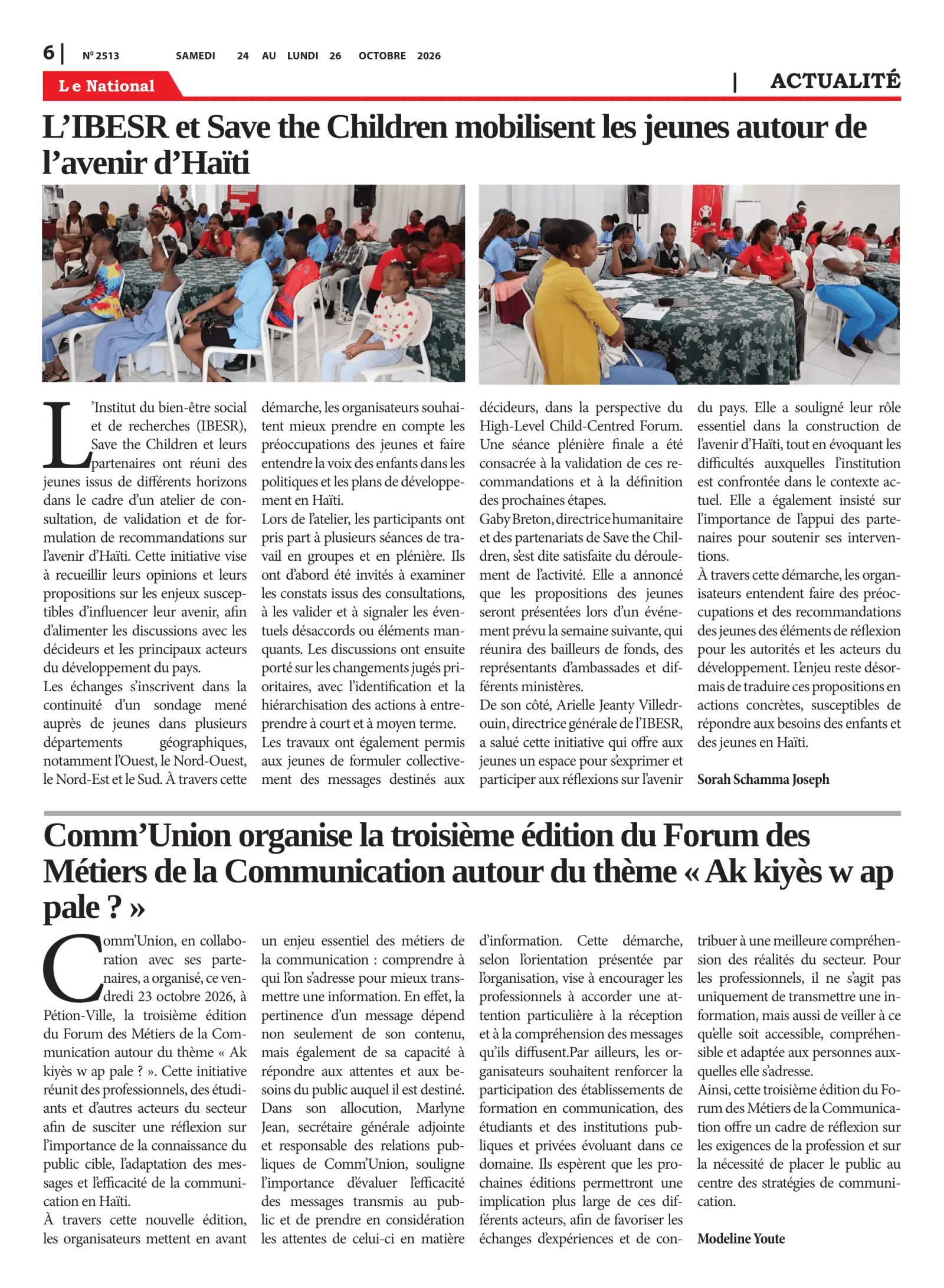 Page 6 de l'édition 2513