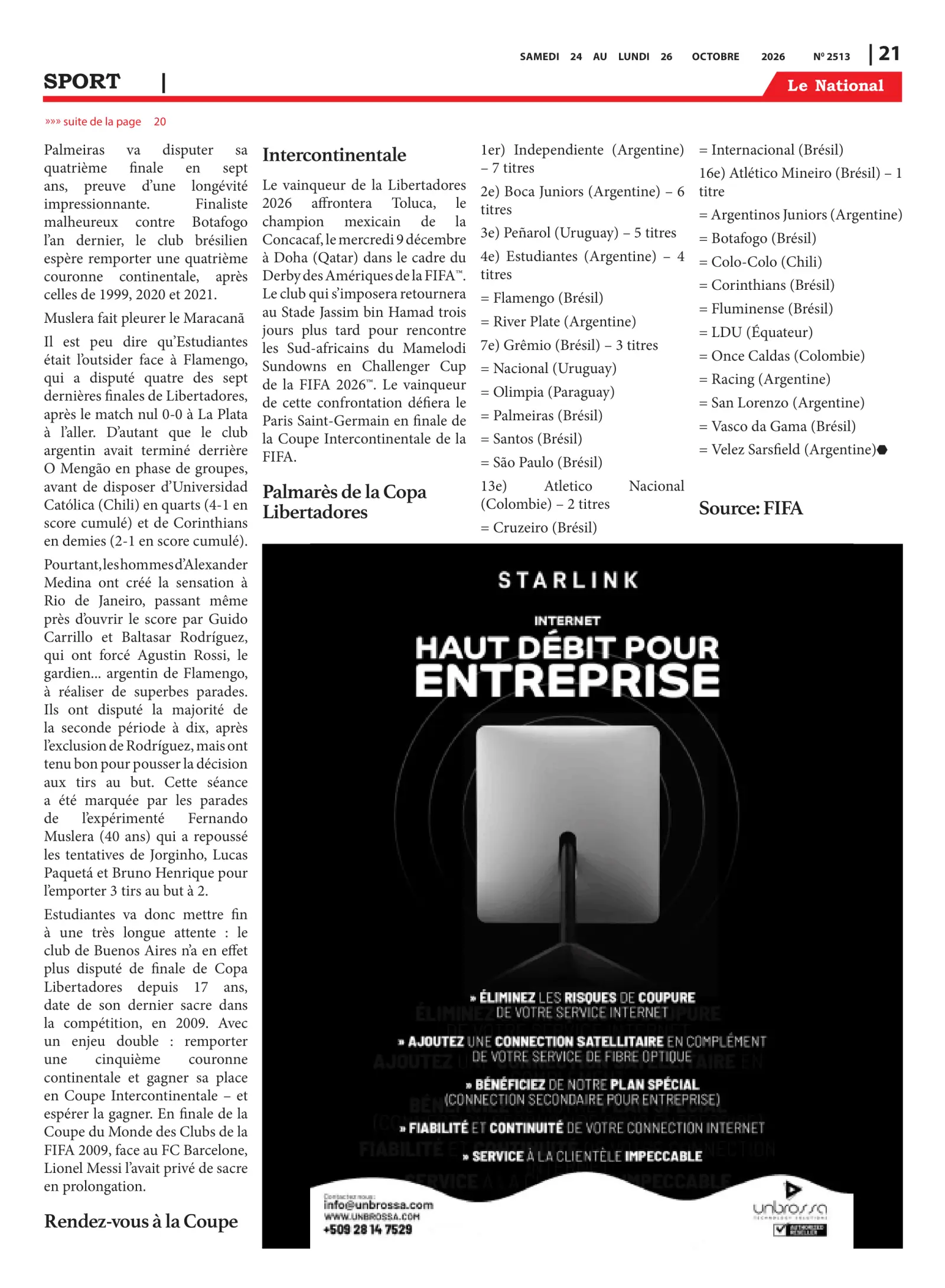 Page 21 de l'édition 2513