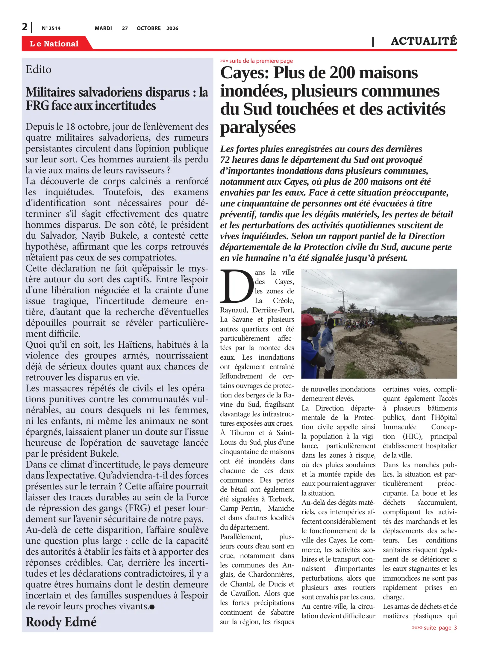 Page 2 de l'édition 2514