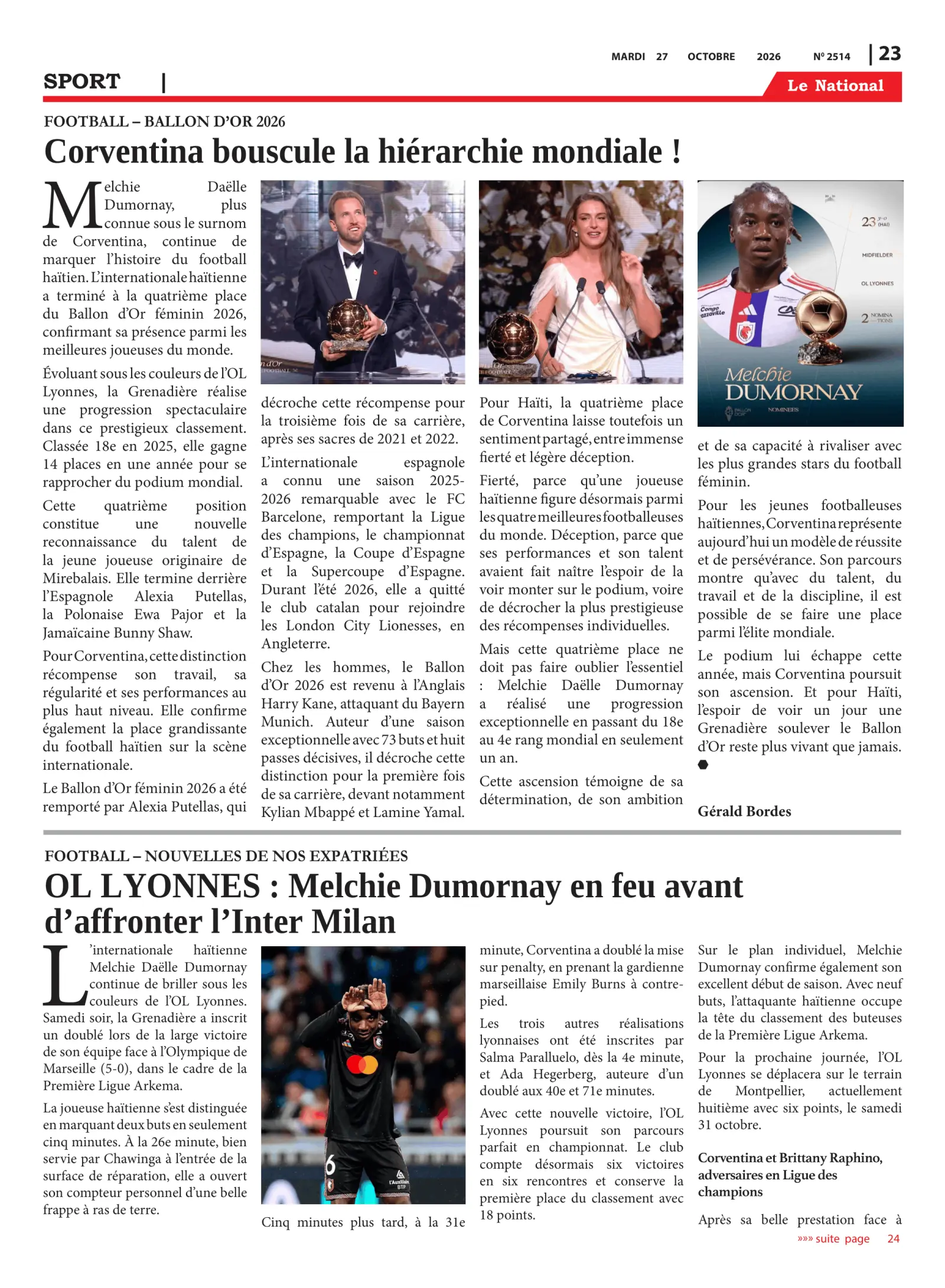 Page 23 de l'édition 2514