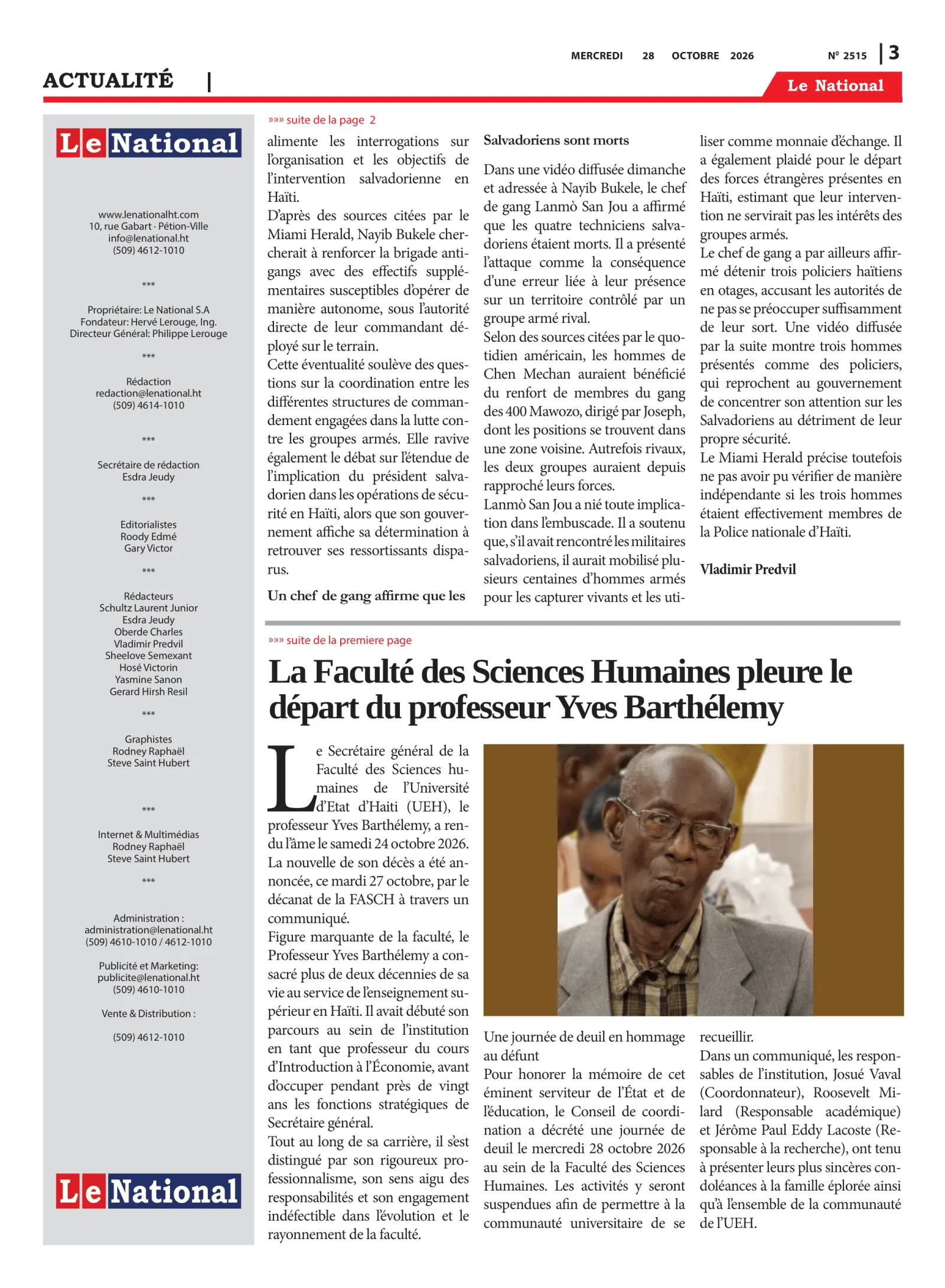Page 3 de l'édition 2515