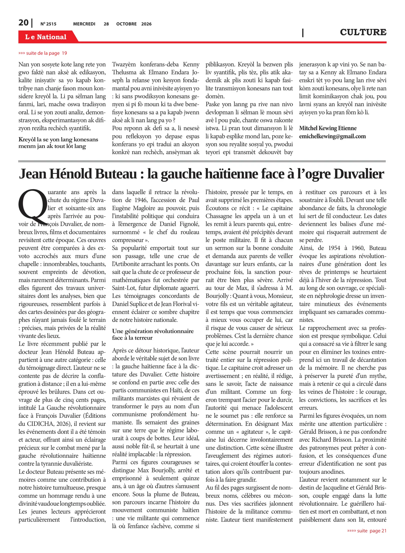 Page 20 de l'édition 2515