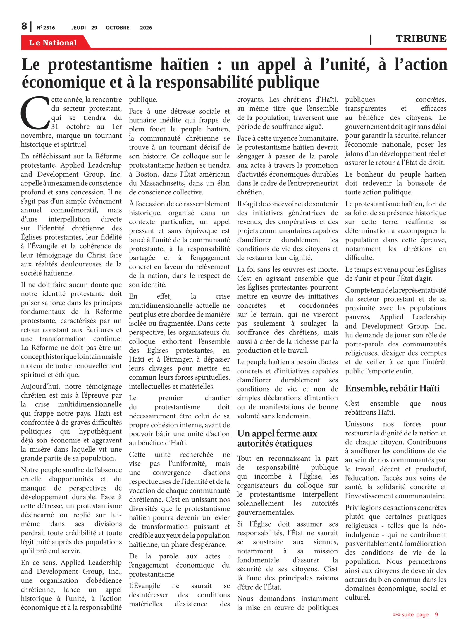 Page 8 de l'édition 2516