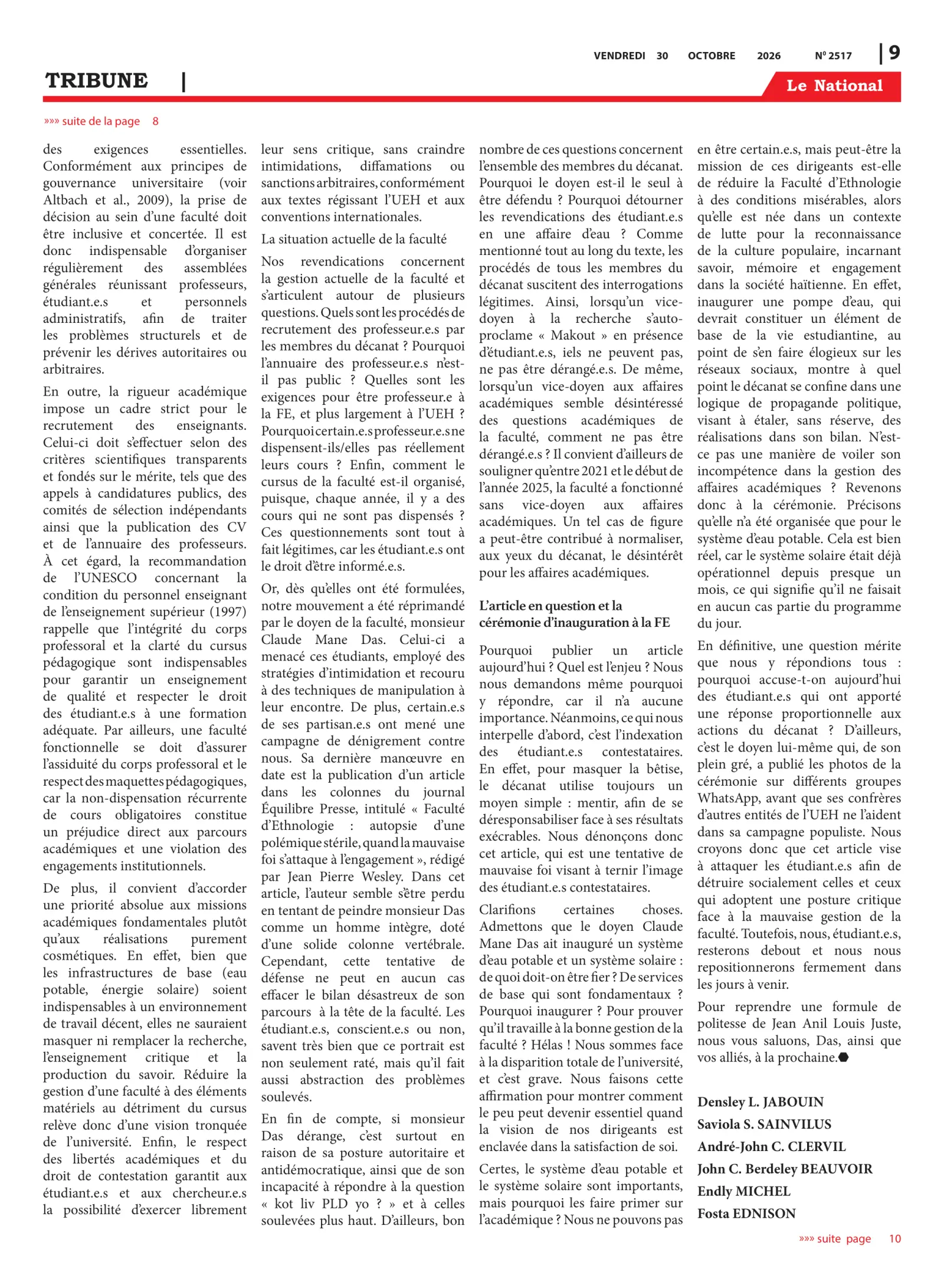 Page 9 de l'édition 2517