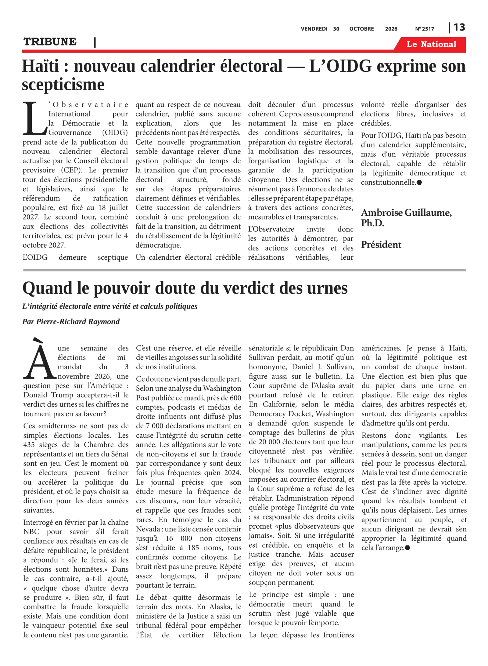 Page 13 de l'édition 2517