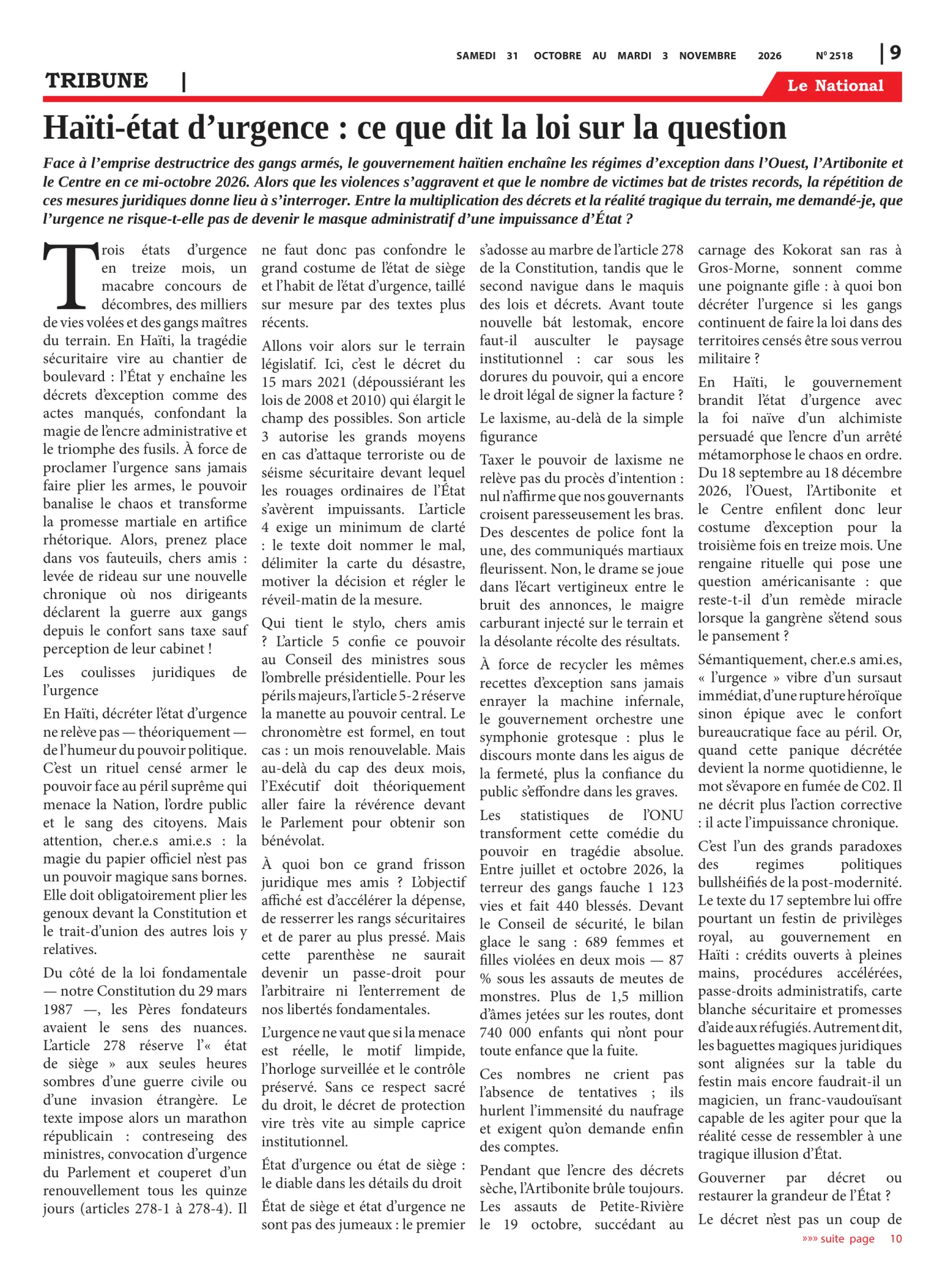Page 9 de l'édition 2518
