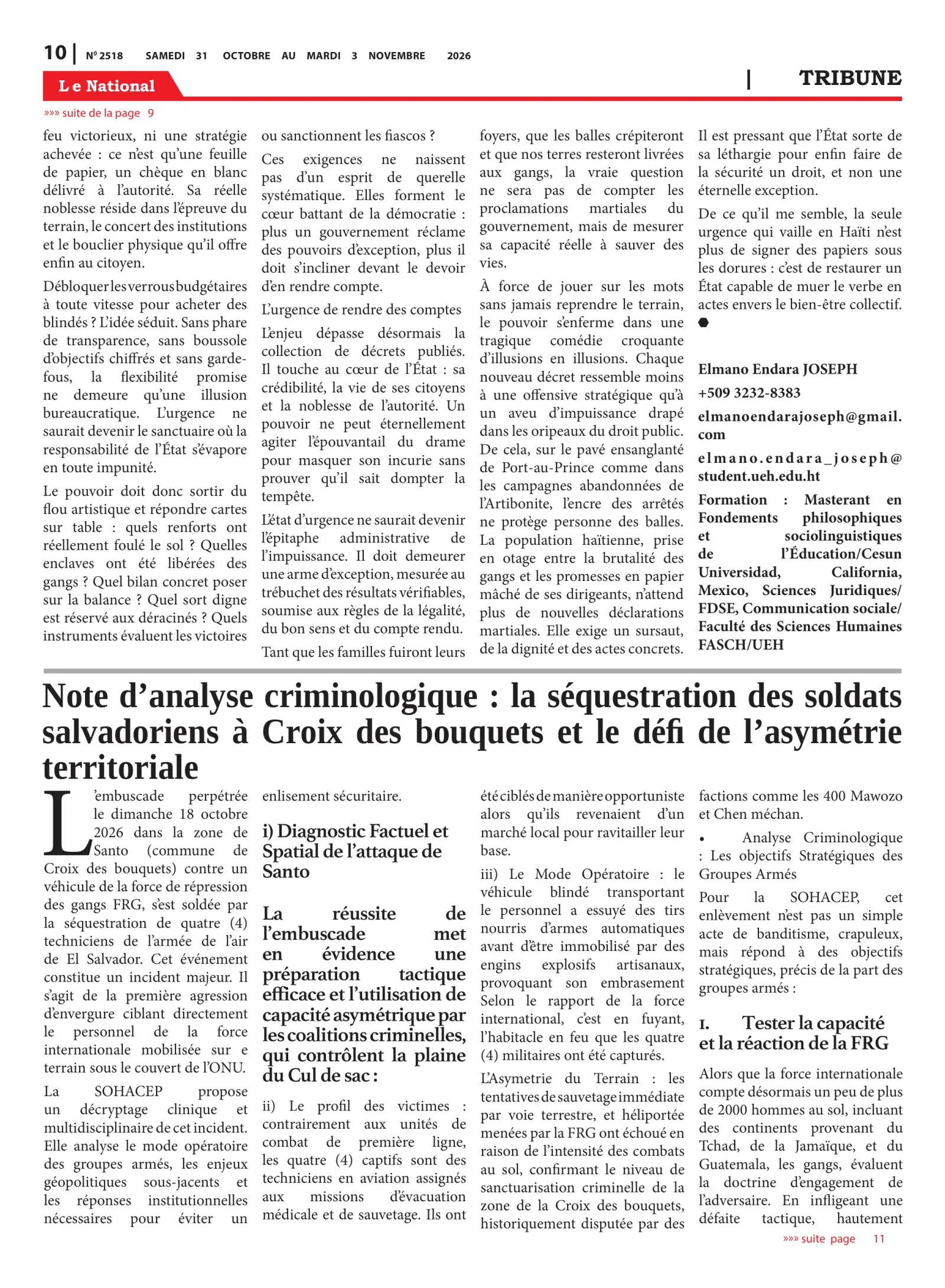 Page 10 de l'édition 2518
