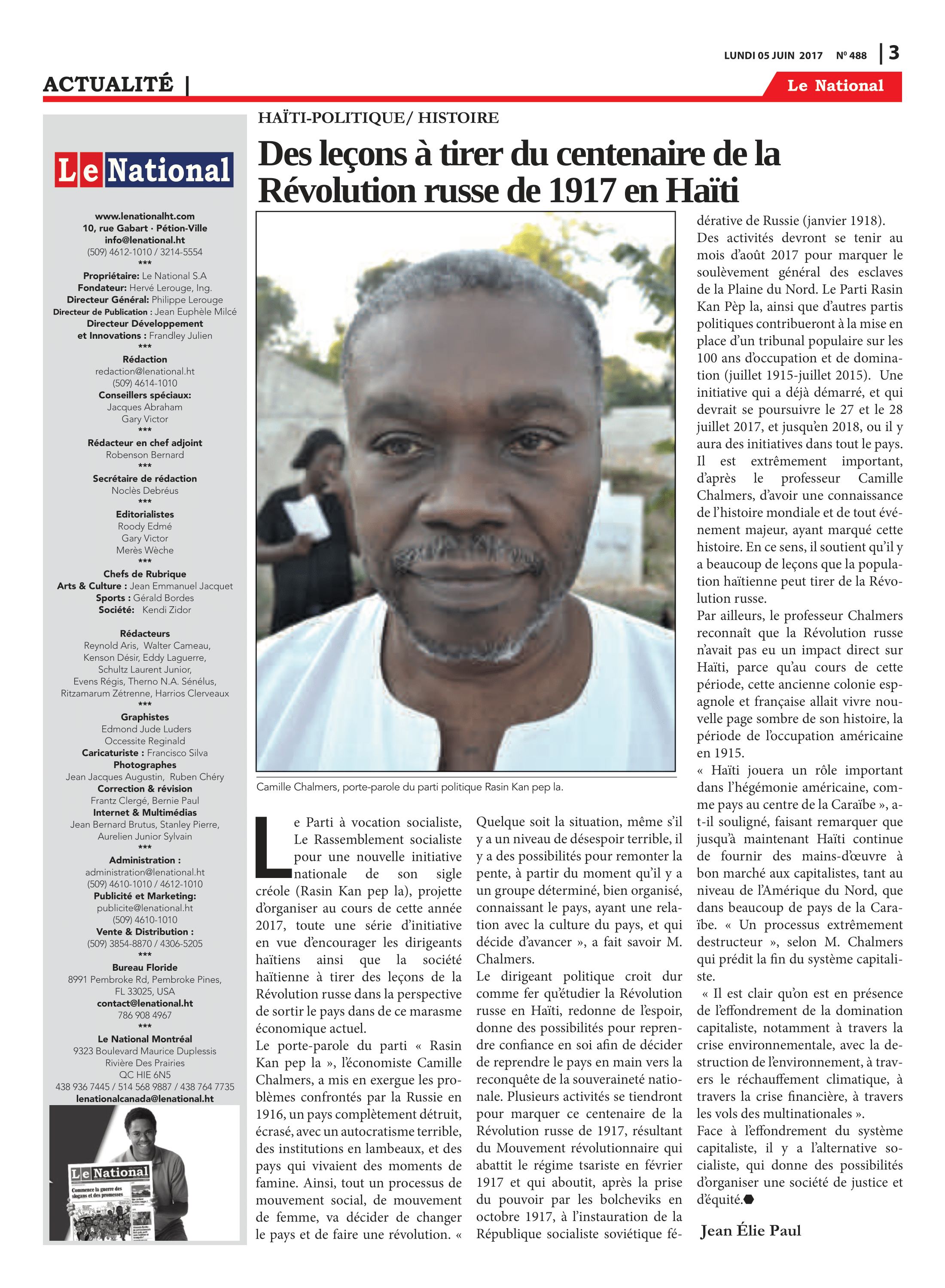 Page 3 de l'édition 488