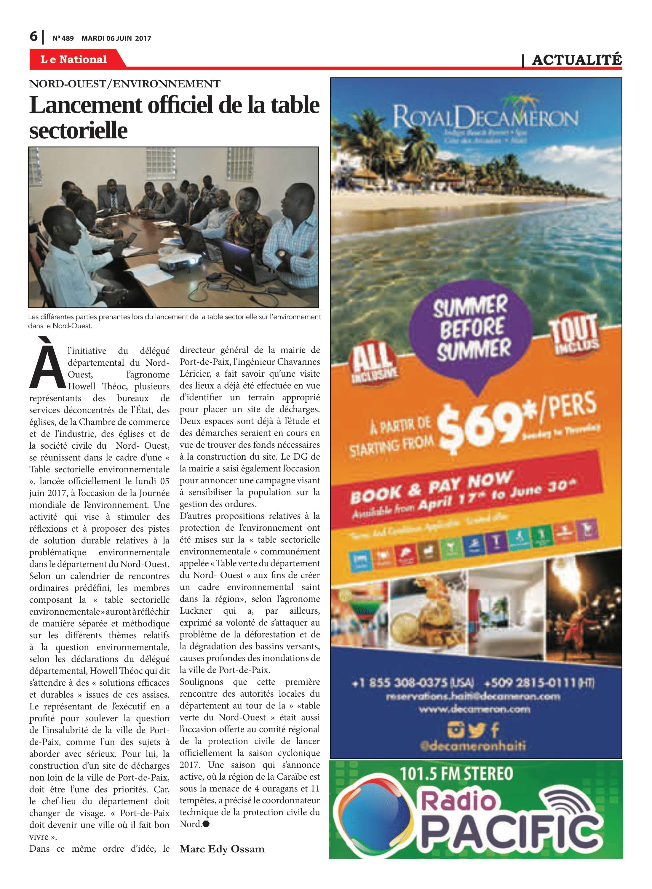 Page 6 de l'édition 489