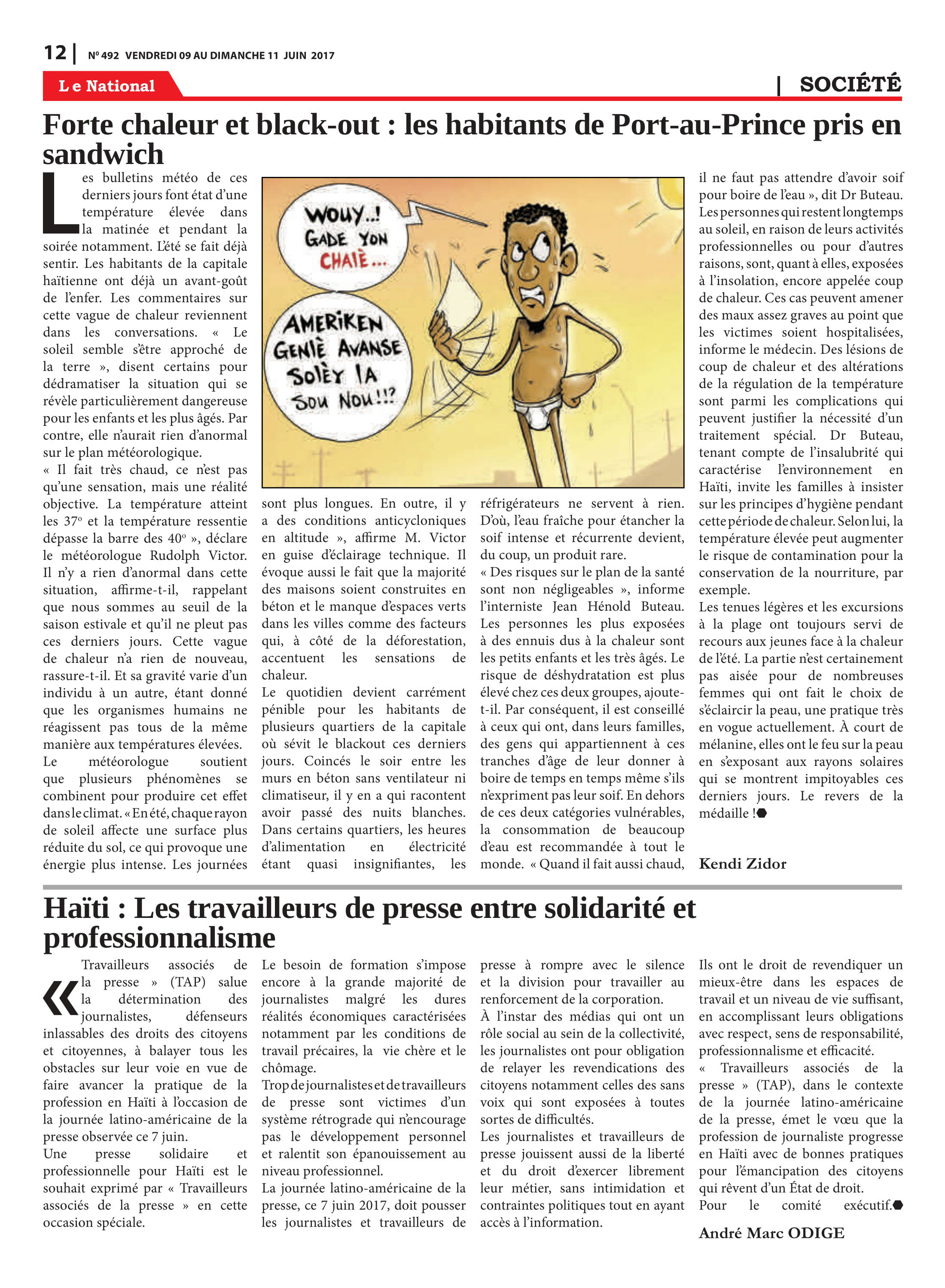 Page 12 de l'édition 492