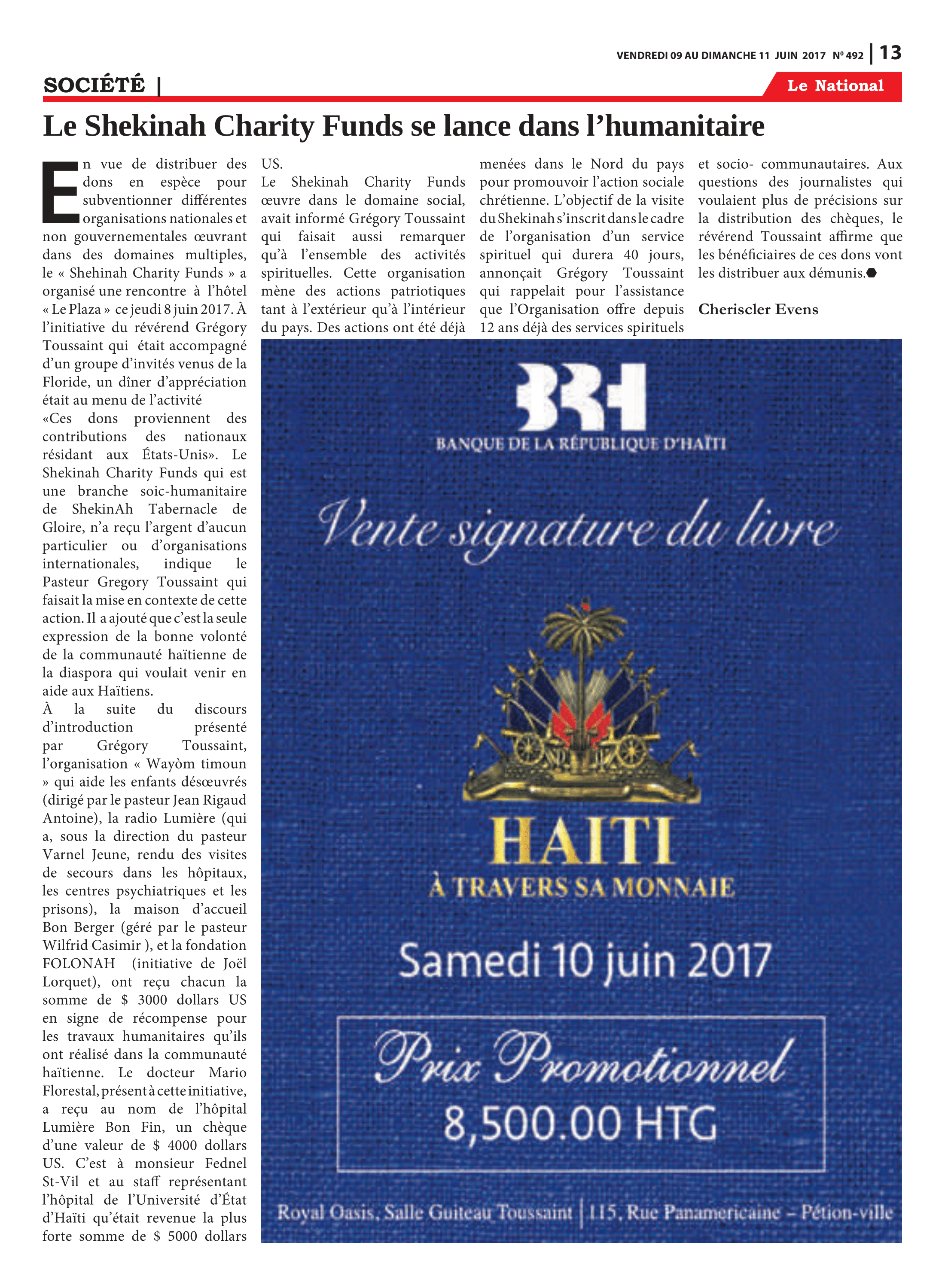 Page 13 de l'édition 492