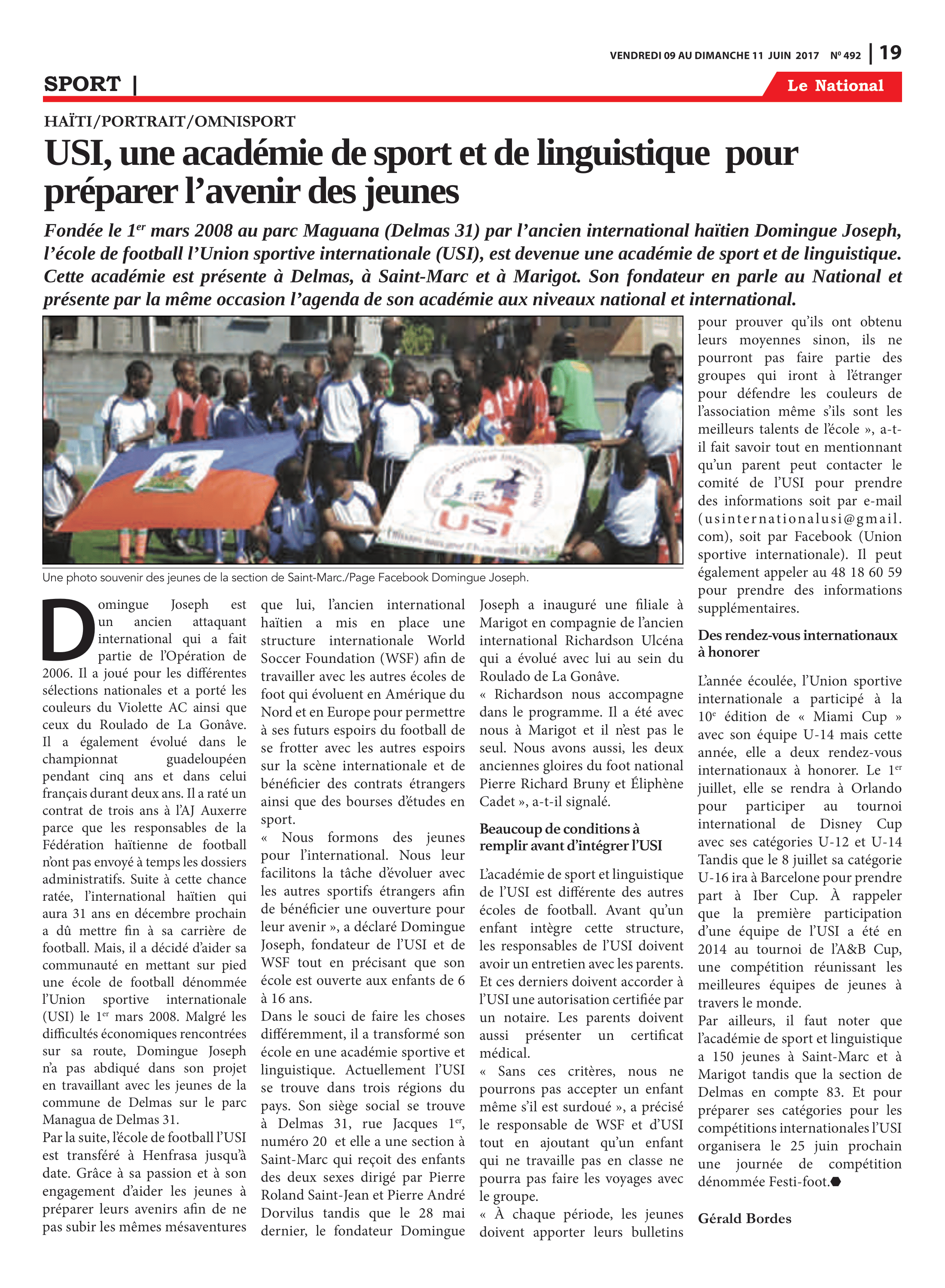 Page 19 de l'édition 492