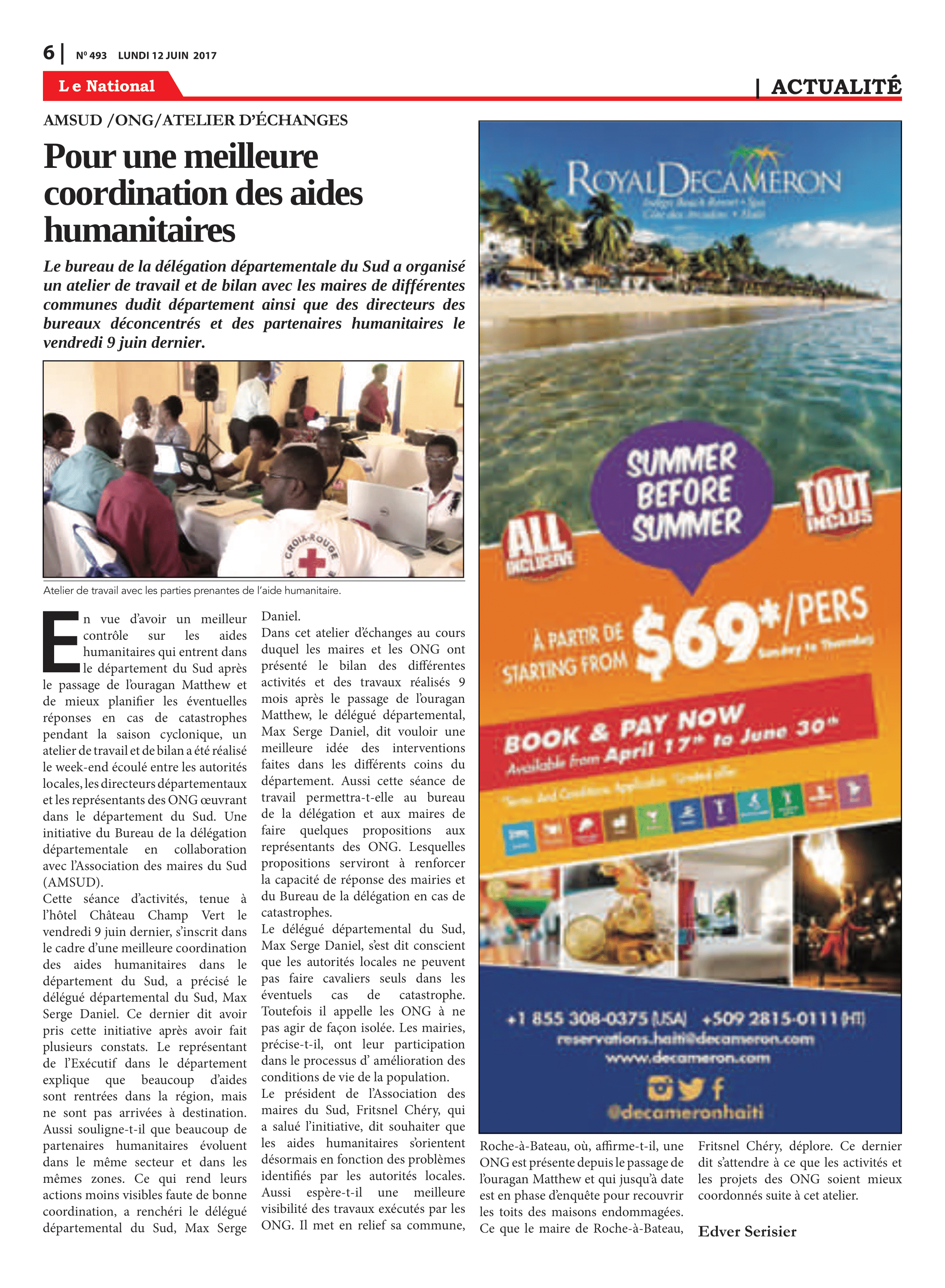 Page 6 de l'édition 493