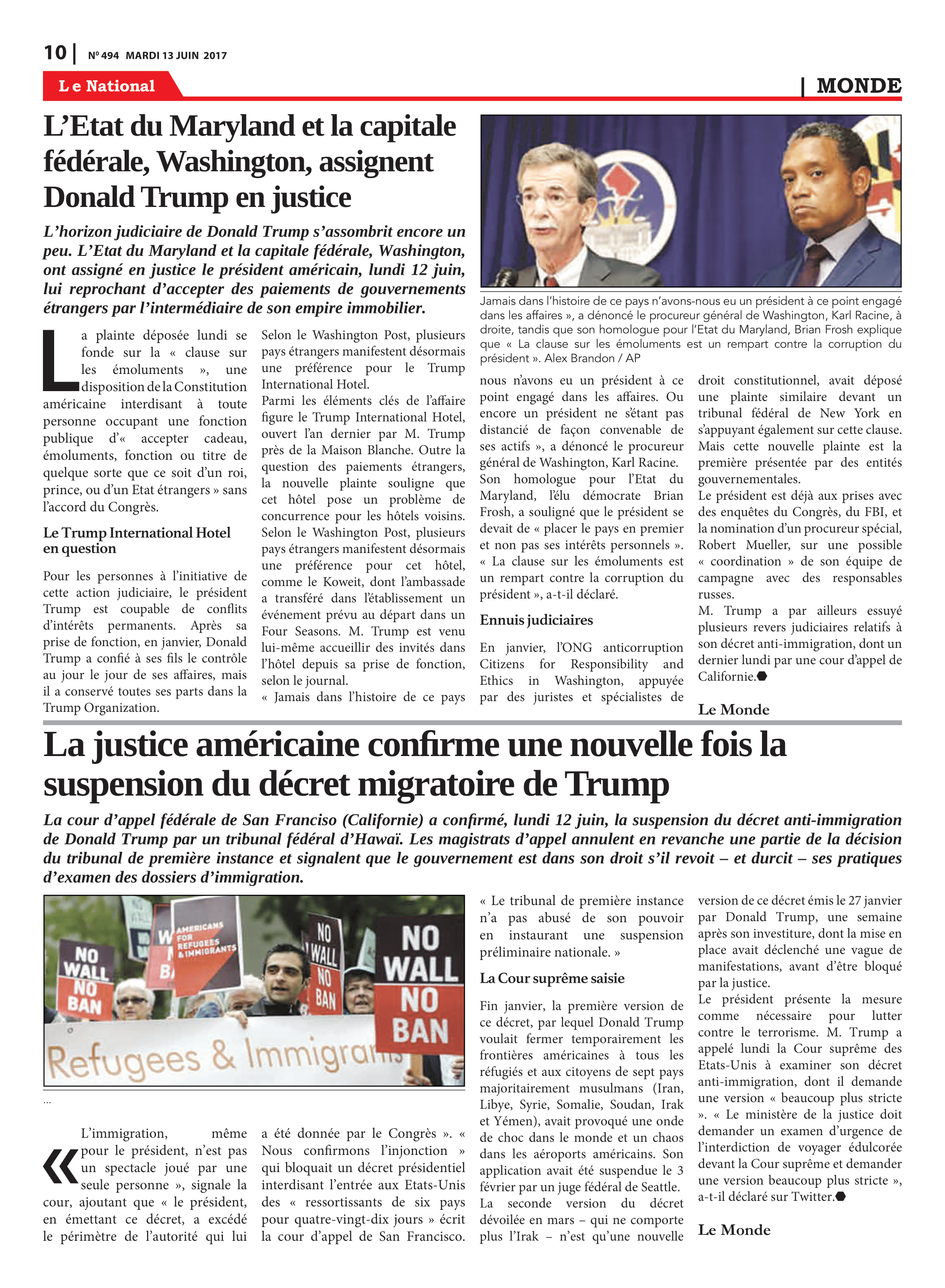 Page 10 de l'édition 494