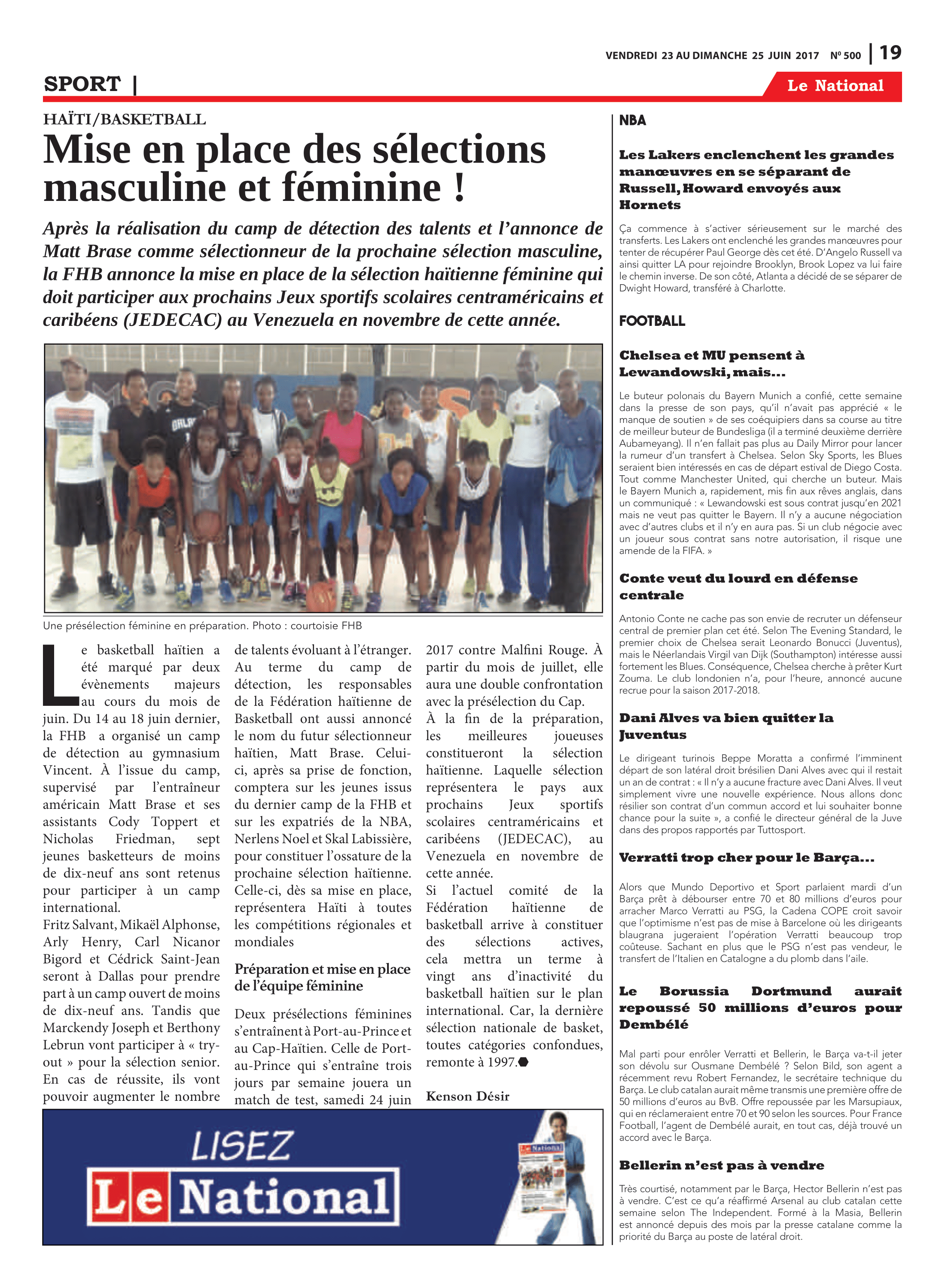 Page 19 de l'édition 500