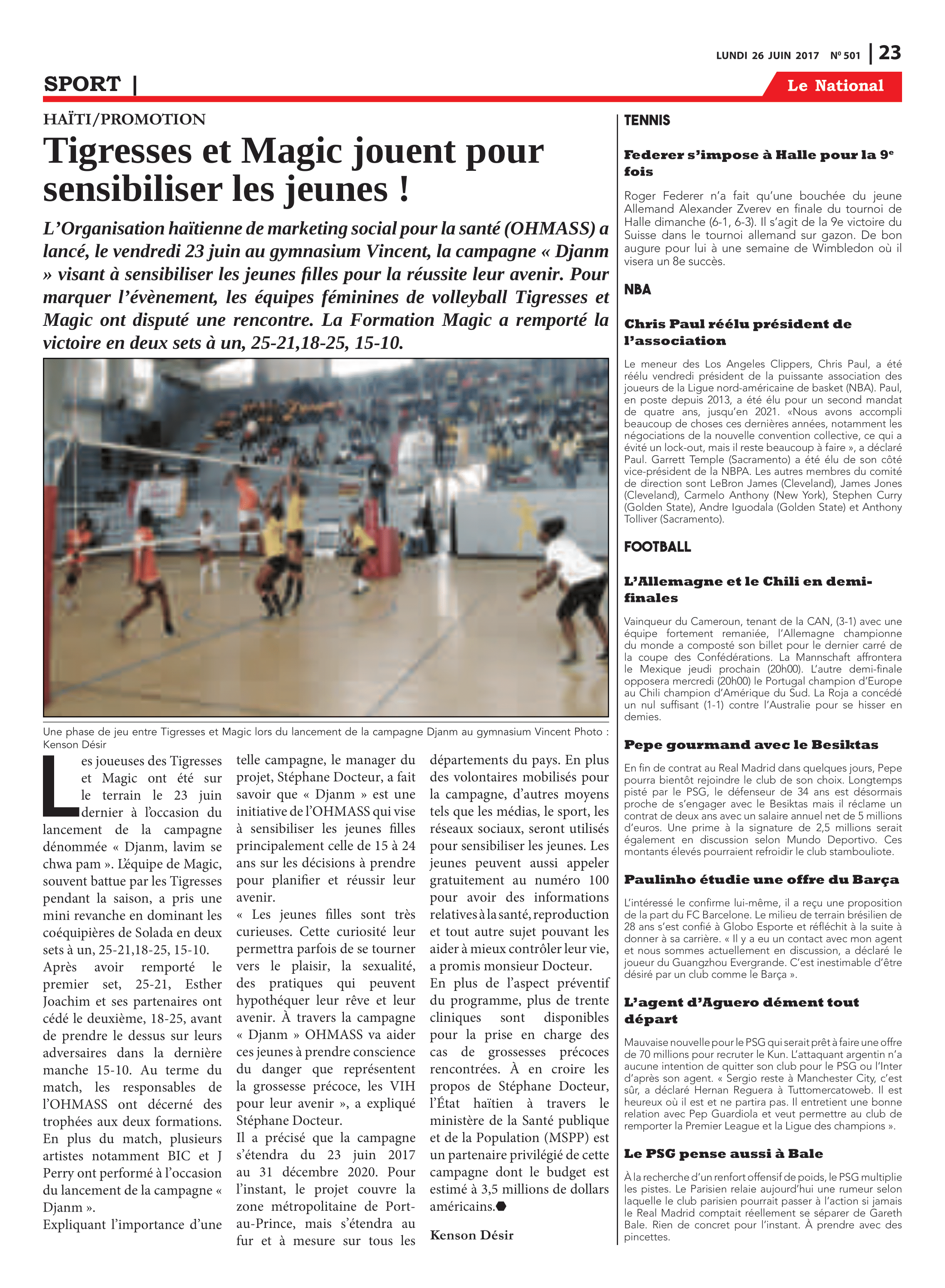 Page 23 de l'édition 501
