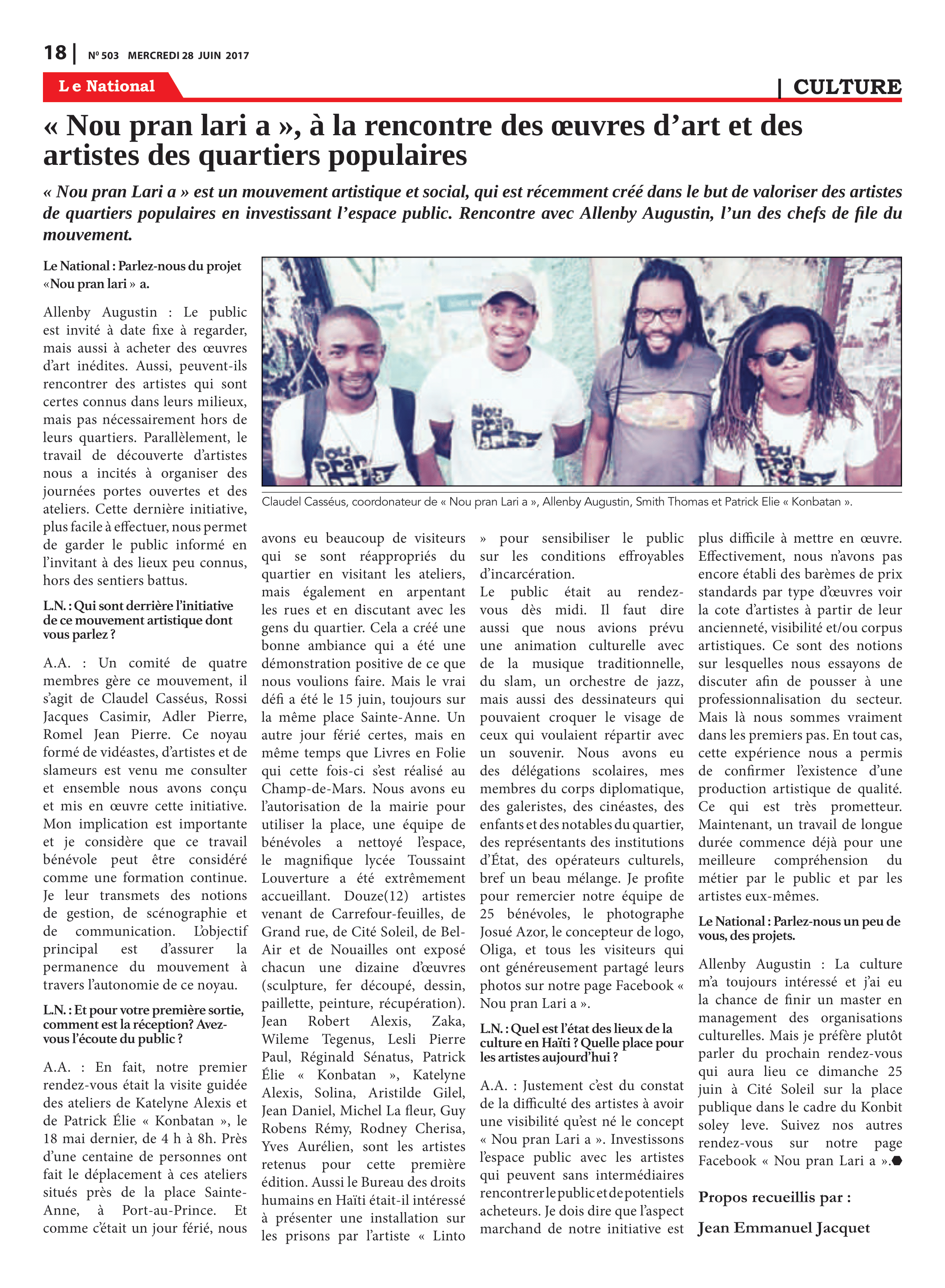 Page 18 de l'édition 503