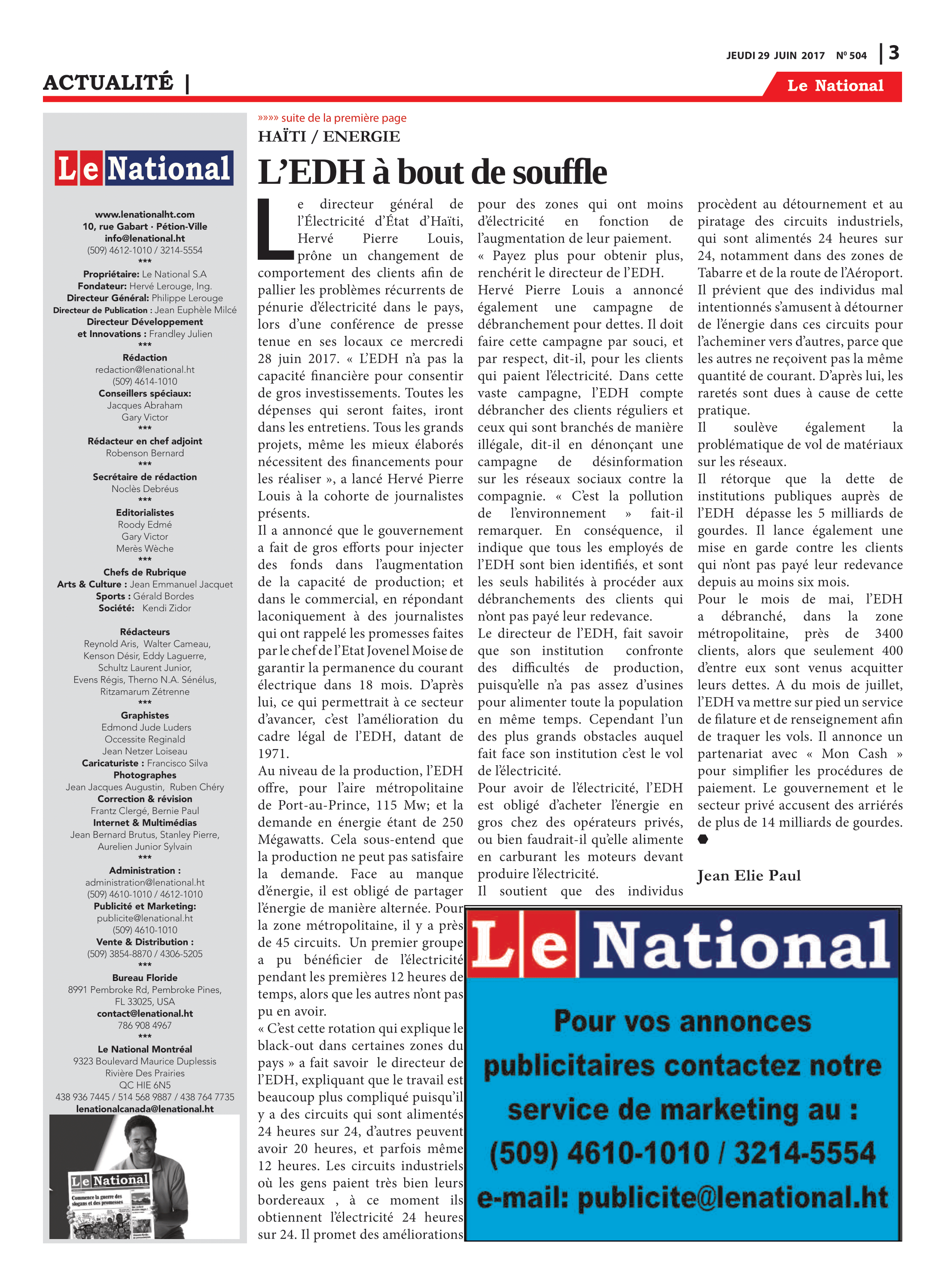 Page 3 de l'édition 504