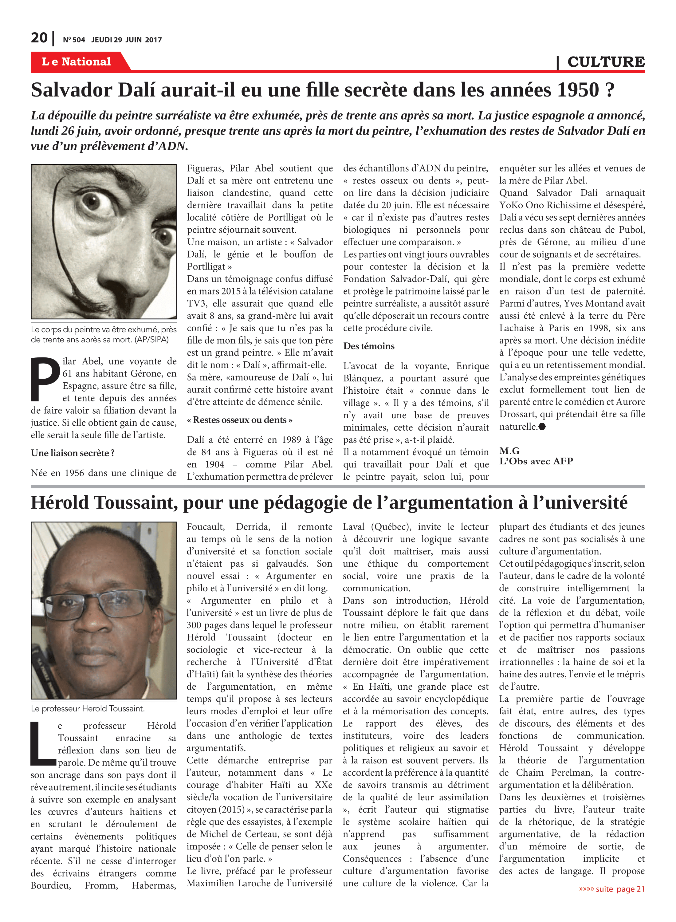 Page 20 de l'édition 504