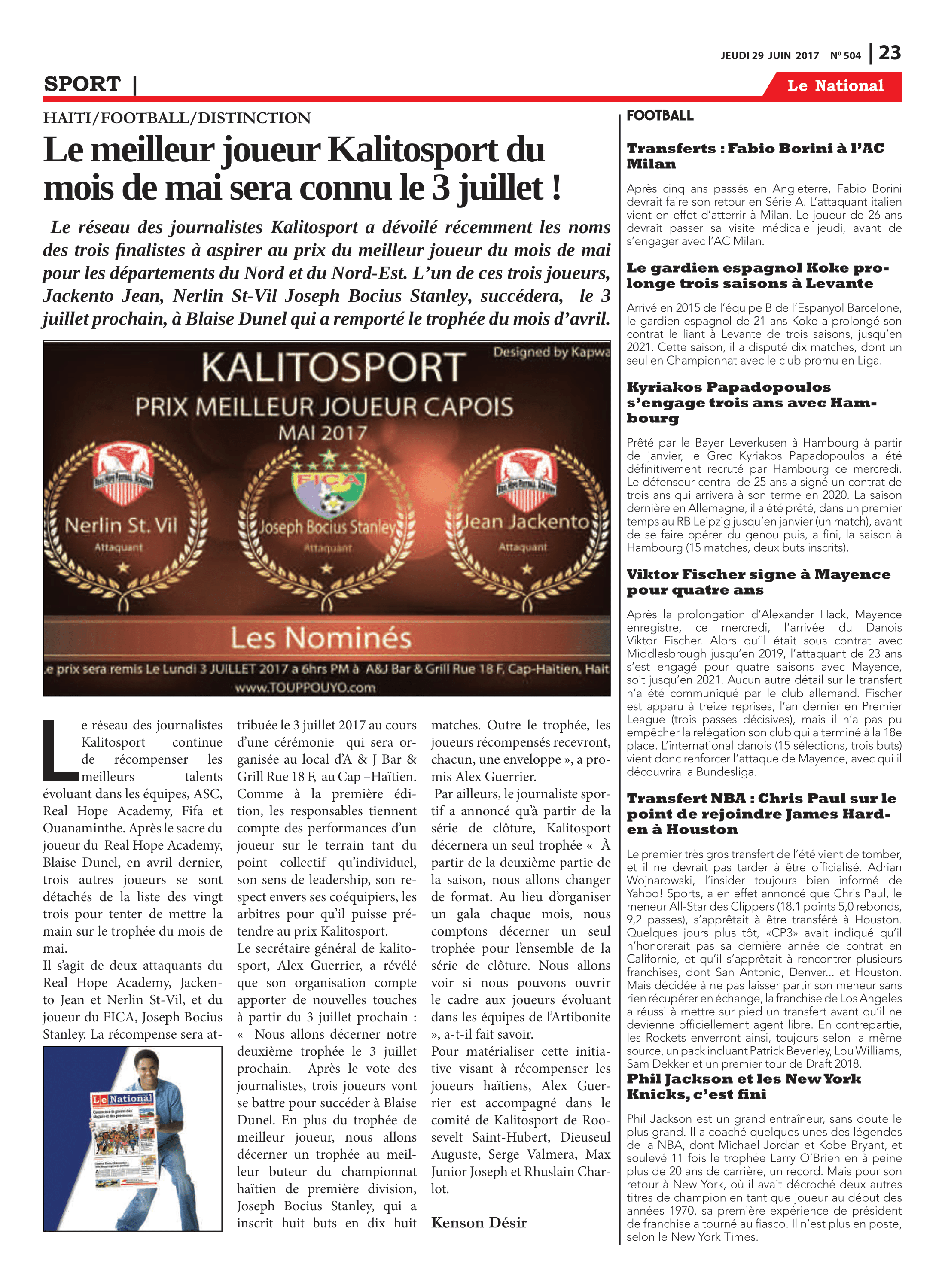 Page 23 de l'édition 504