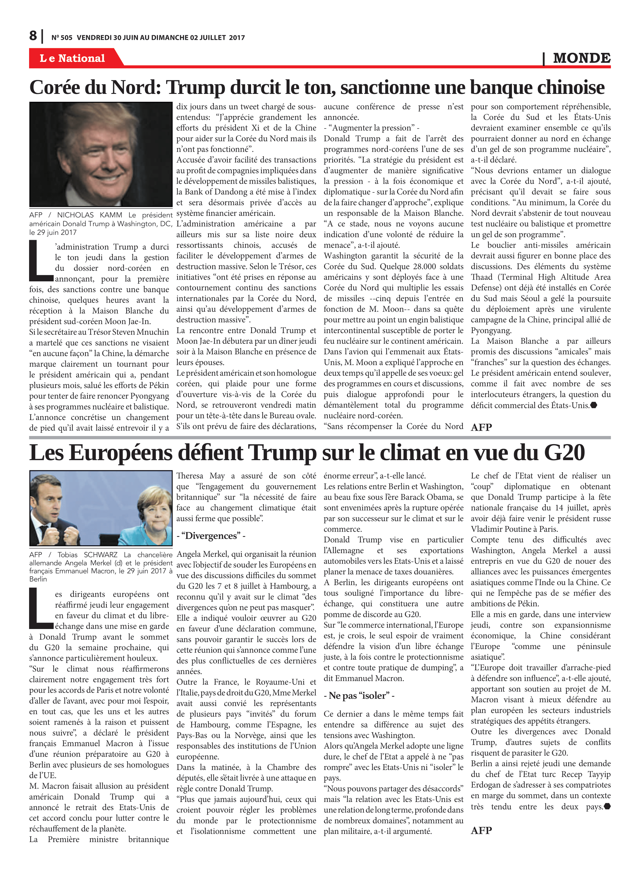 Page 8 de l'édition 505