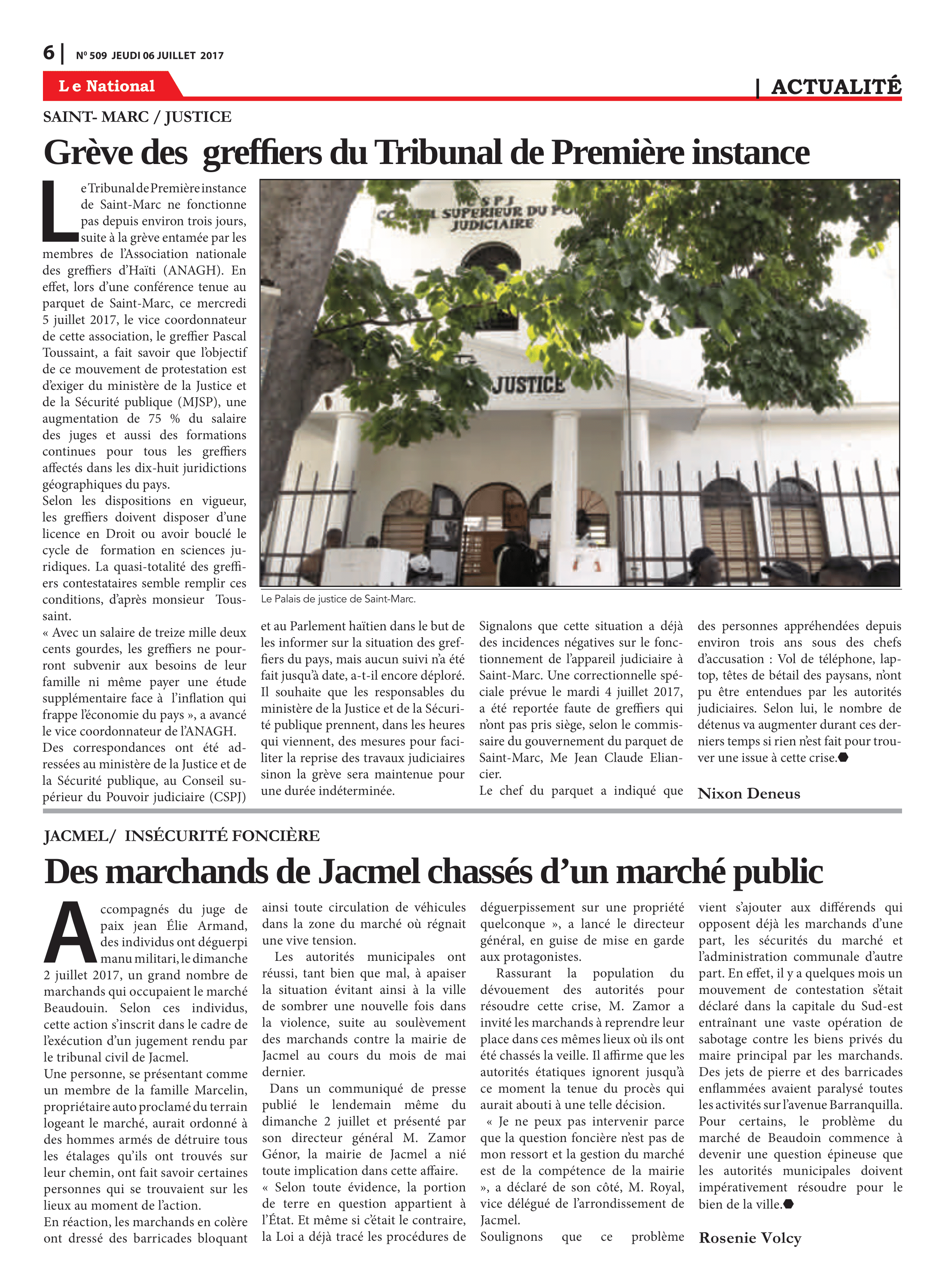 Page 6 de l'édition 509