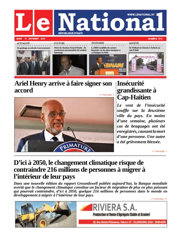 Une de l'édition 1311