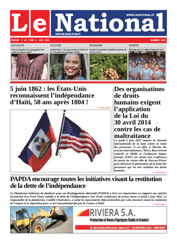 Une de l'édition 1351