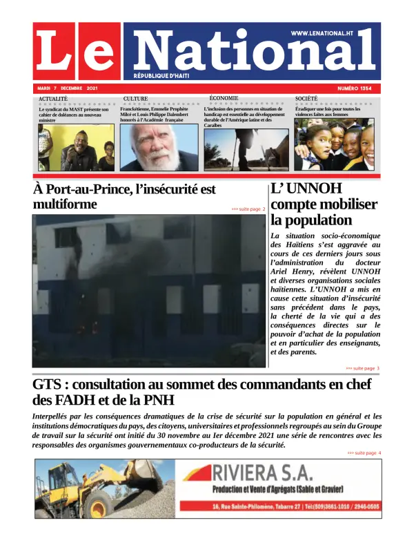 Une de l'édition 1354