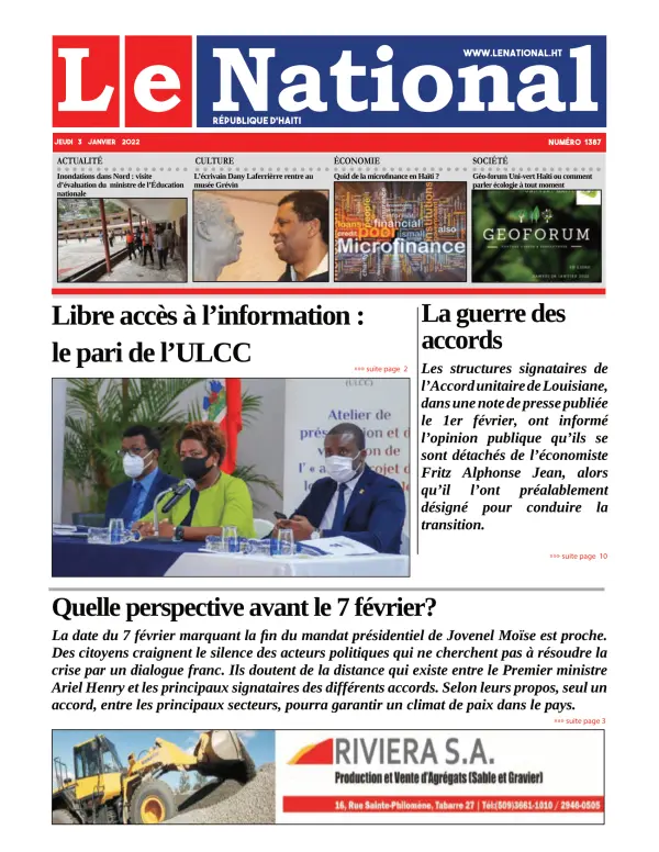 Une de l'édition 1387