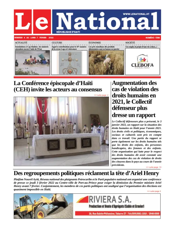 Une de l'édition 1388