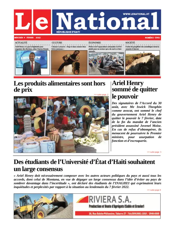 Une de l'édition 1390