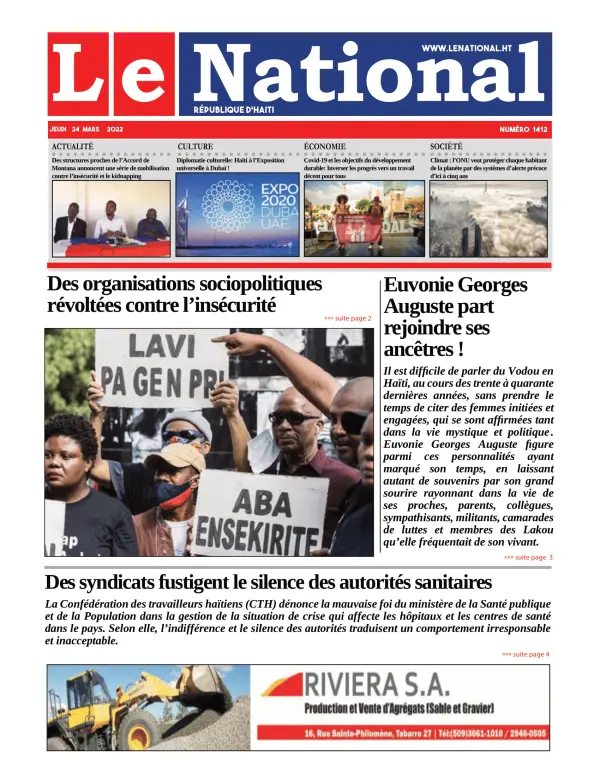 Une de l'édition 1412