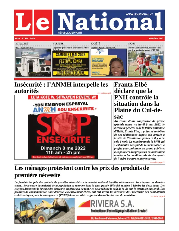Une de l'édition 1437