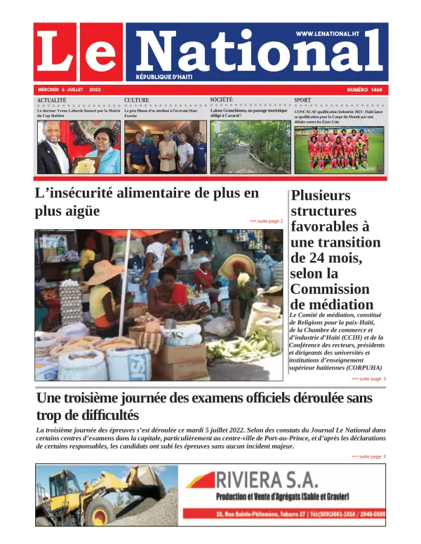 Une de l'édition 1468
