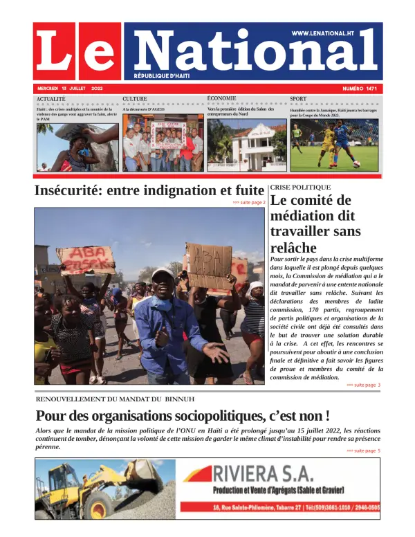Une de l'édition 1471