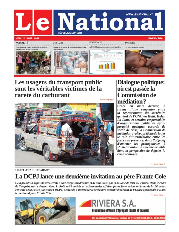 Une de l'édition 1488