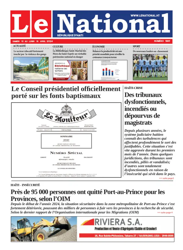 Une de l'édition 1889