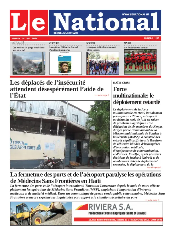 Une de l'édition 1917