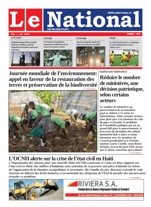 Une de l'édition 1925