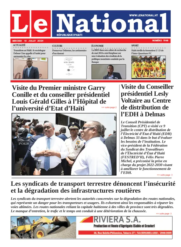 Une de l'édition 1949