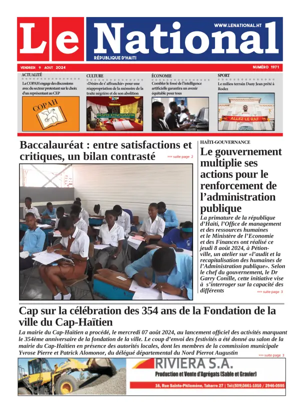 Une de l'édition 1971