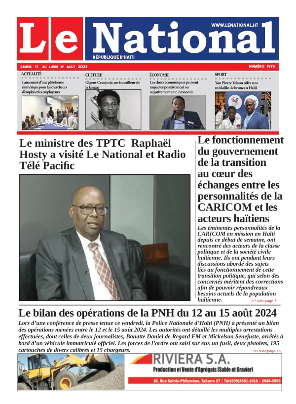 Une de l'édition 1976