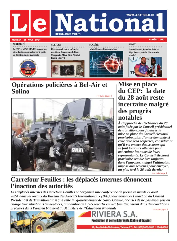 Une de l'édition 1983