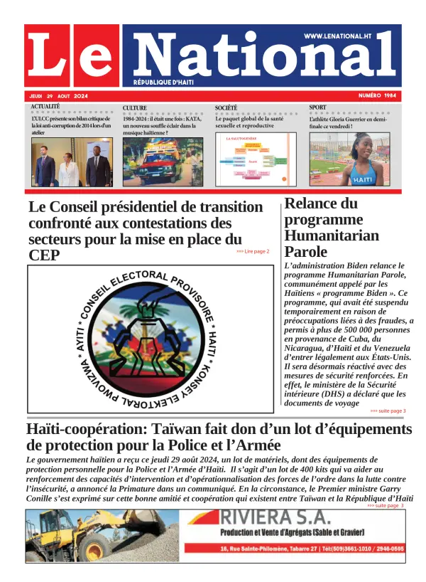 Une de l'édition 1985
