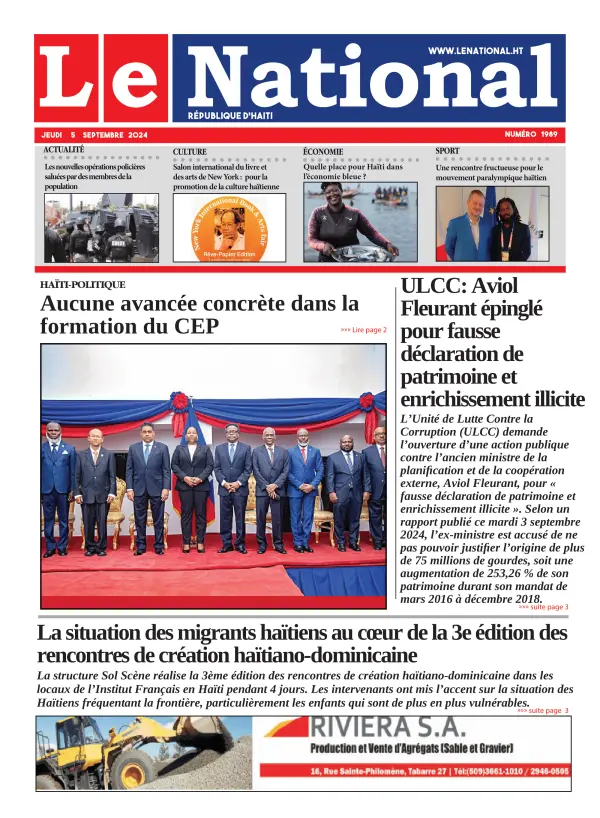 Une de l'édition 1989