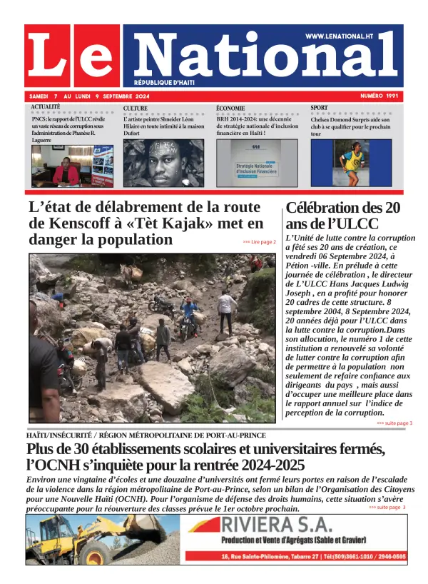 Une de l'édition 1991