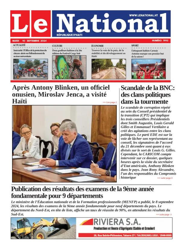 Une de l'édition 1992