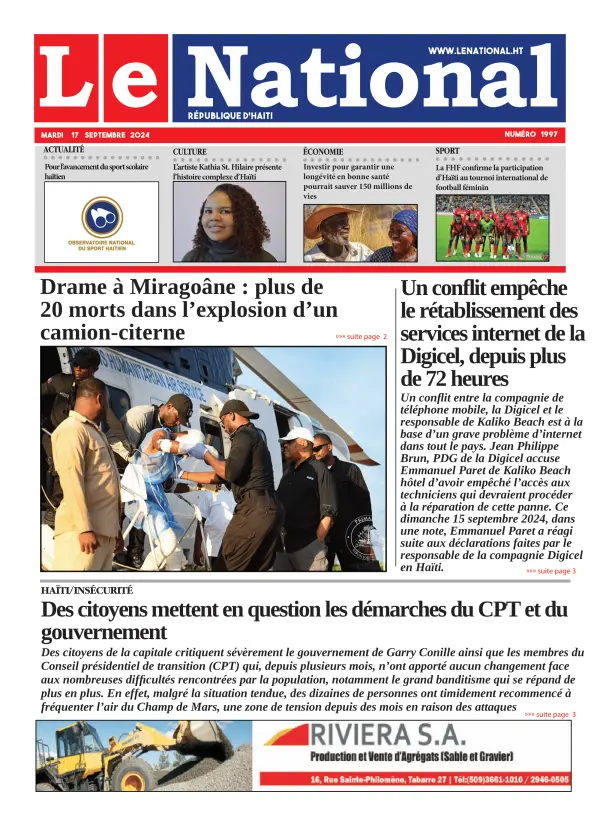 Une de l'édition 1997